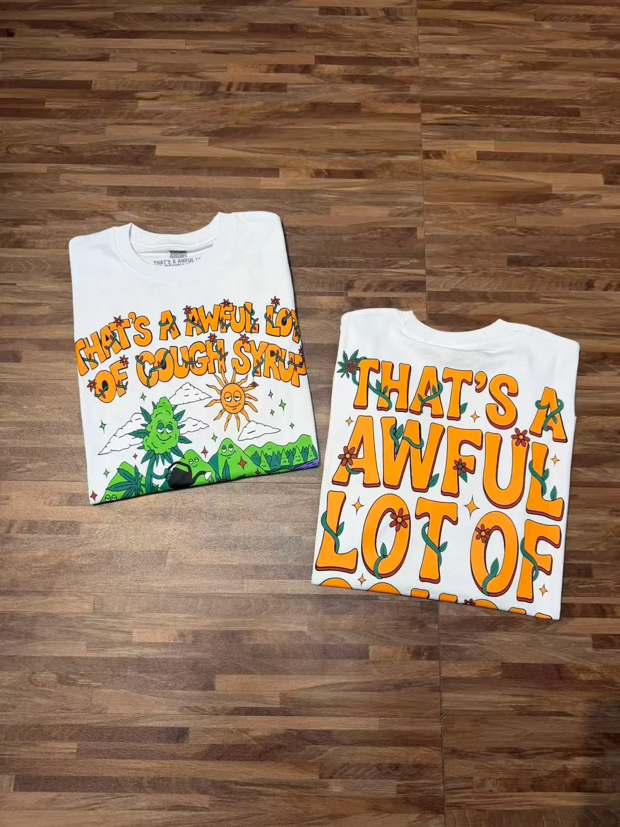Graphic Print Crew Neck Short Sleeve Oversized T-Shirt 9