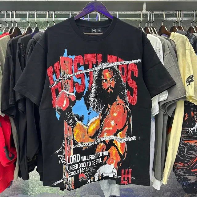 Graphic-Print Oversized Box-Cut T-Shirt 12