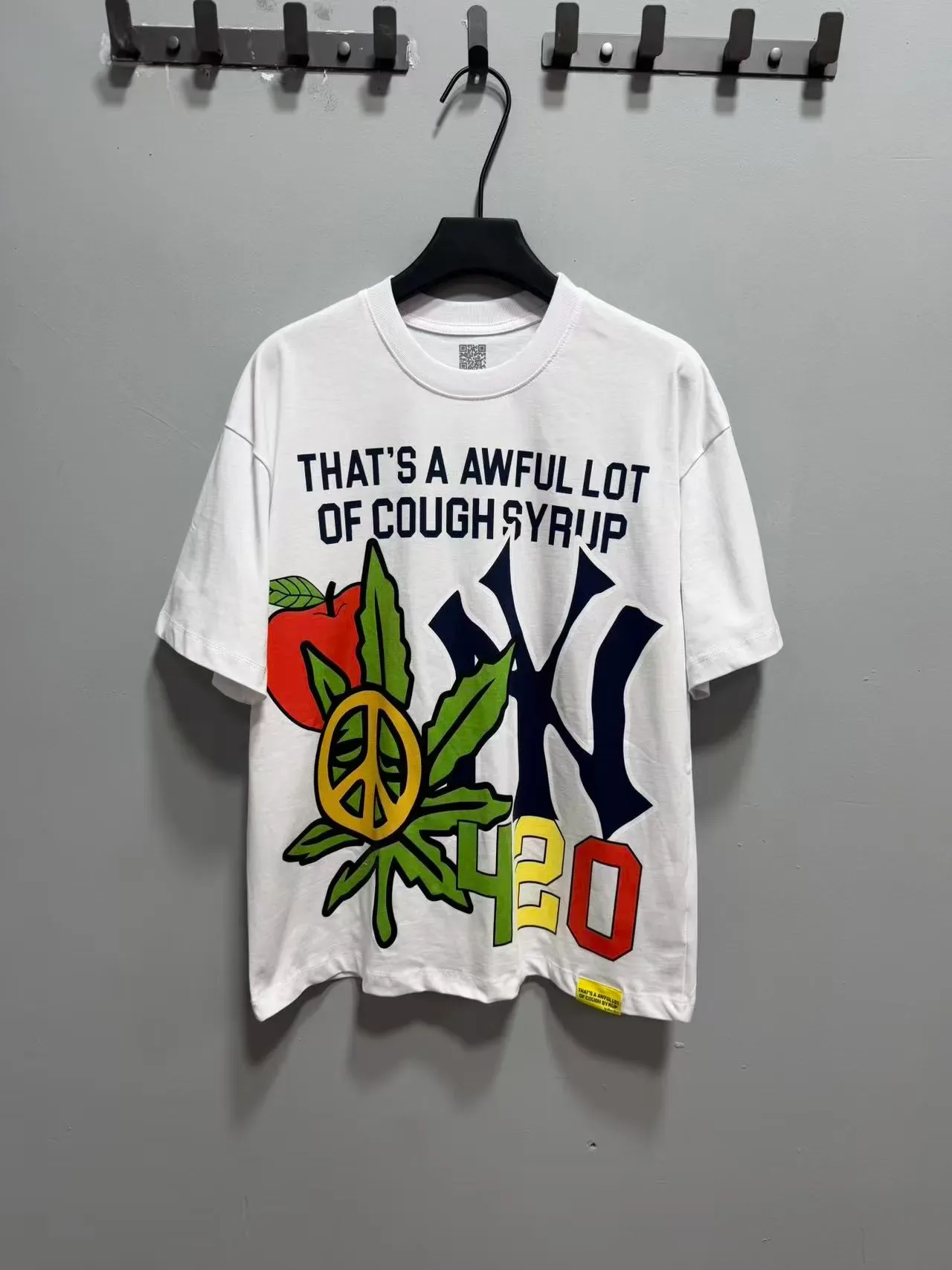 Graphic Print Oversized Crew Neck T-Shirt 2