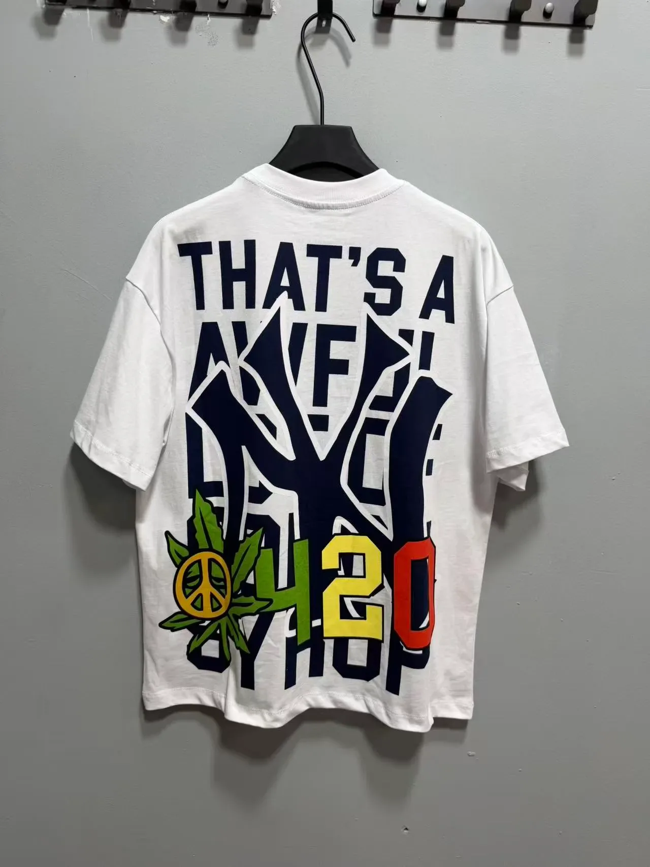 Graphic Print Oversized Crew Neck T-Shirt 3