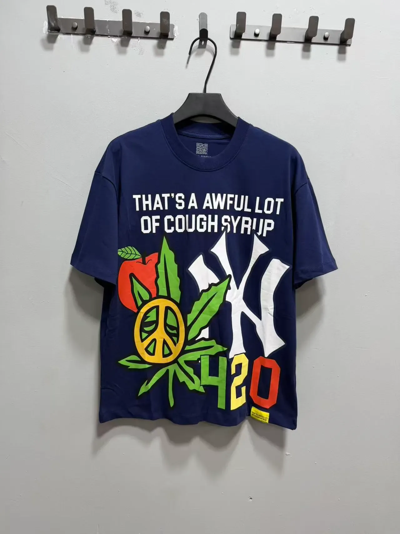 Graphic Print Oversized Crew Neck T-Shirt 5