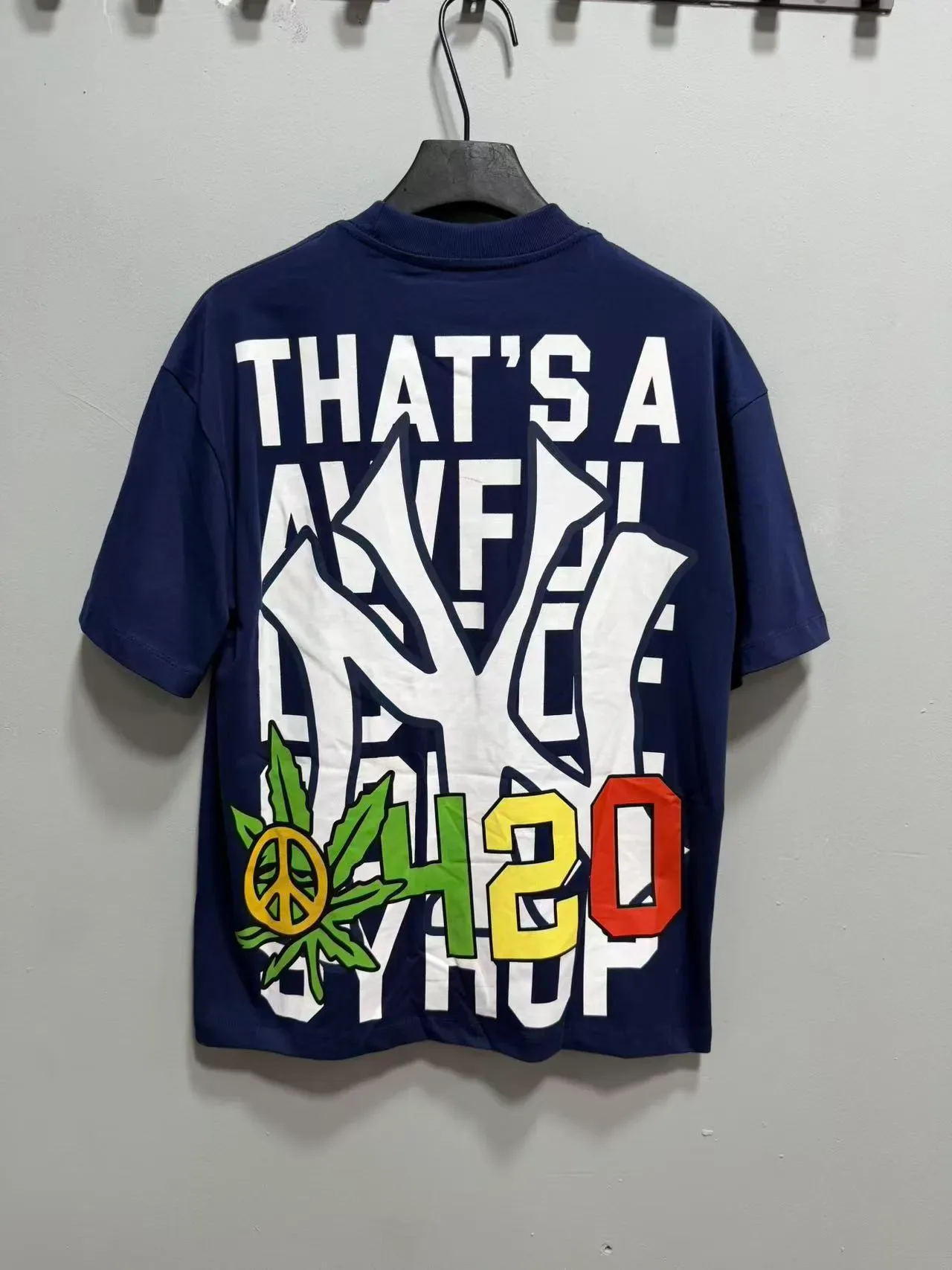 Graphic Print Oversized Crew Neck T-Shirt 6