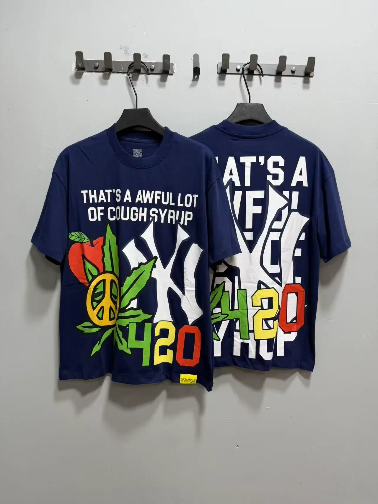 Graphic Print Oversized Crew Neck T-Shirt 7