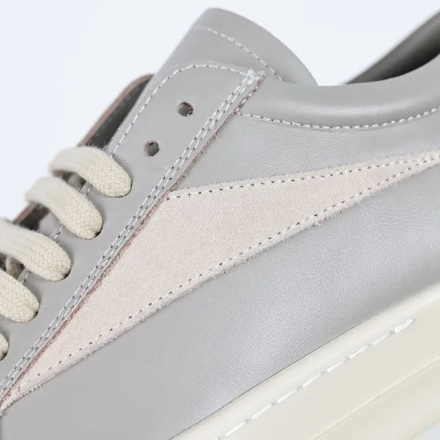 Gray and Cream Two-Tone Panelled Cupsole Lifestyle Sneakers 6