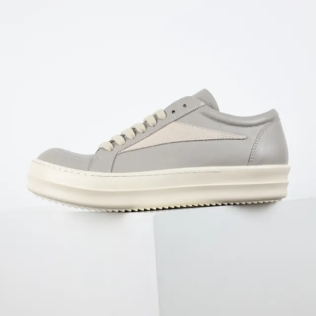 Gray and Cream Two-Tone Panelled Cupsole Lifestyle Sneakers 9
