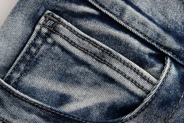 Gray Black Distressed Light-Wash Denim Contrast-Stitched Paneling Jeans 15