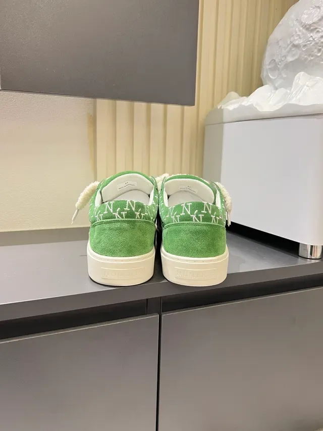 Green Suede Monogram Slip-On Sneaker 2