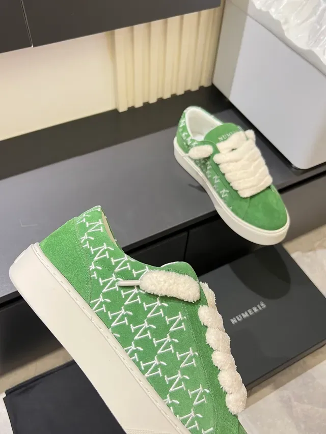 Green Suede Monogram Slip-On Sneaker 3