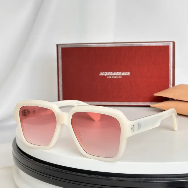 Jacques Marie Mage Angular Geometric Tortoiseshell Yellow Lens Sunglasses 8