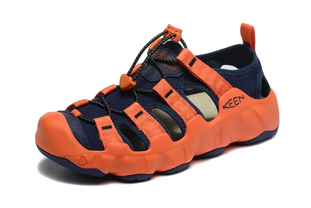 KEEN Black Blue Multi-Strap Adjustable Lace-Lock Casual Sandals 13