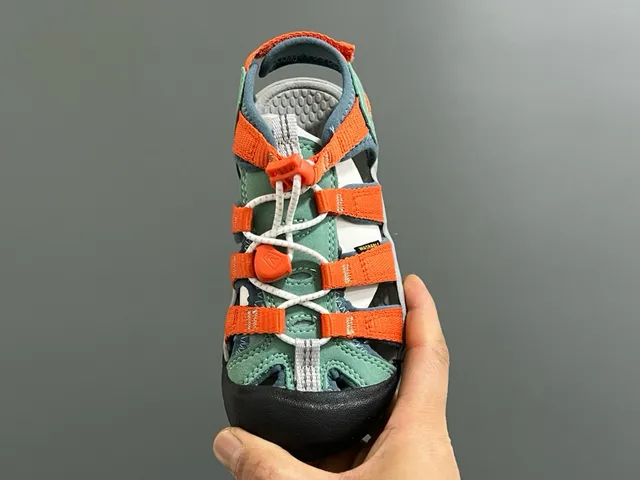 KEEN Blue Green Adjustable Hook-and-Loop Straps Rubber Toe Bumper Casual Sandals 10