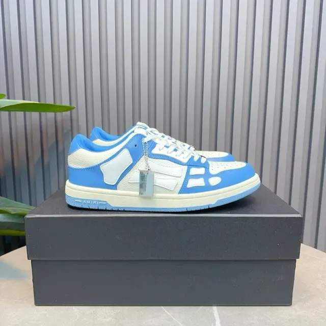 Light Blue and White Layered Overlay Lifestyle Sneakers 2