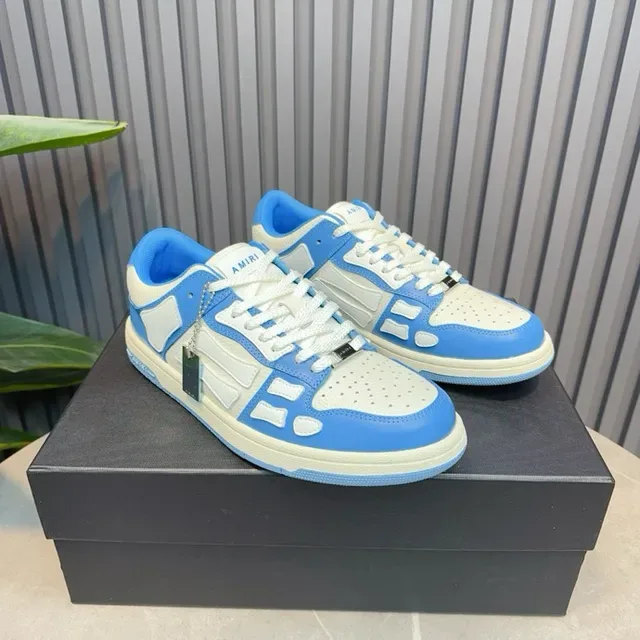 Light Blue and White Layered Overlay Lifestyle Sneakers 3