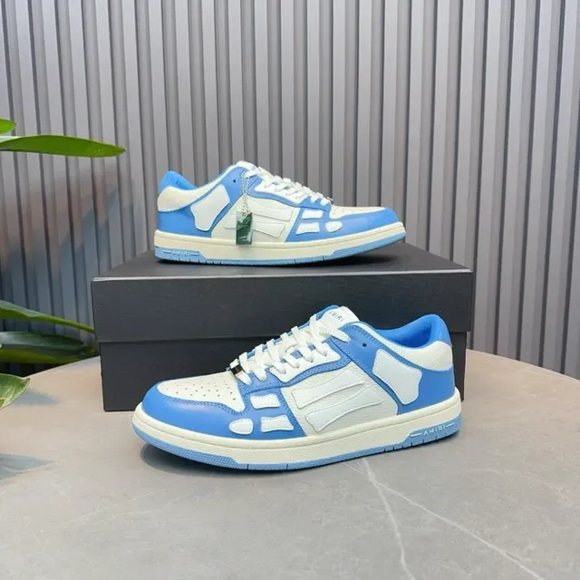 Light Blue and White Layered Overlay Lifestyle Sneakers 8