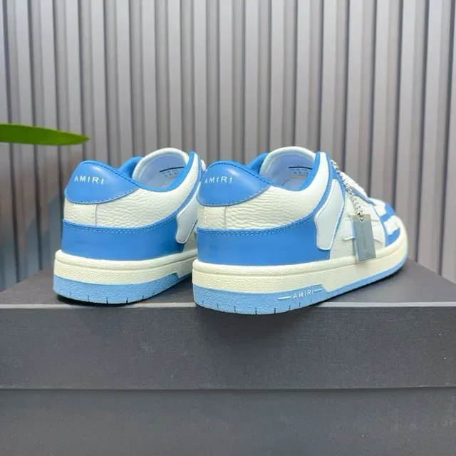 Light Blue and White Layered Overlay Lifestyle Sneakers 9