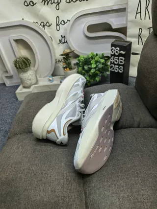 Light Gray and Beige Layered Overlay Sneaker 6