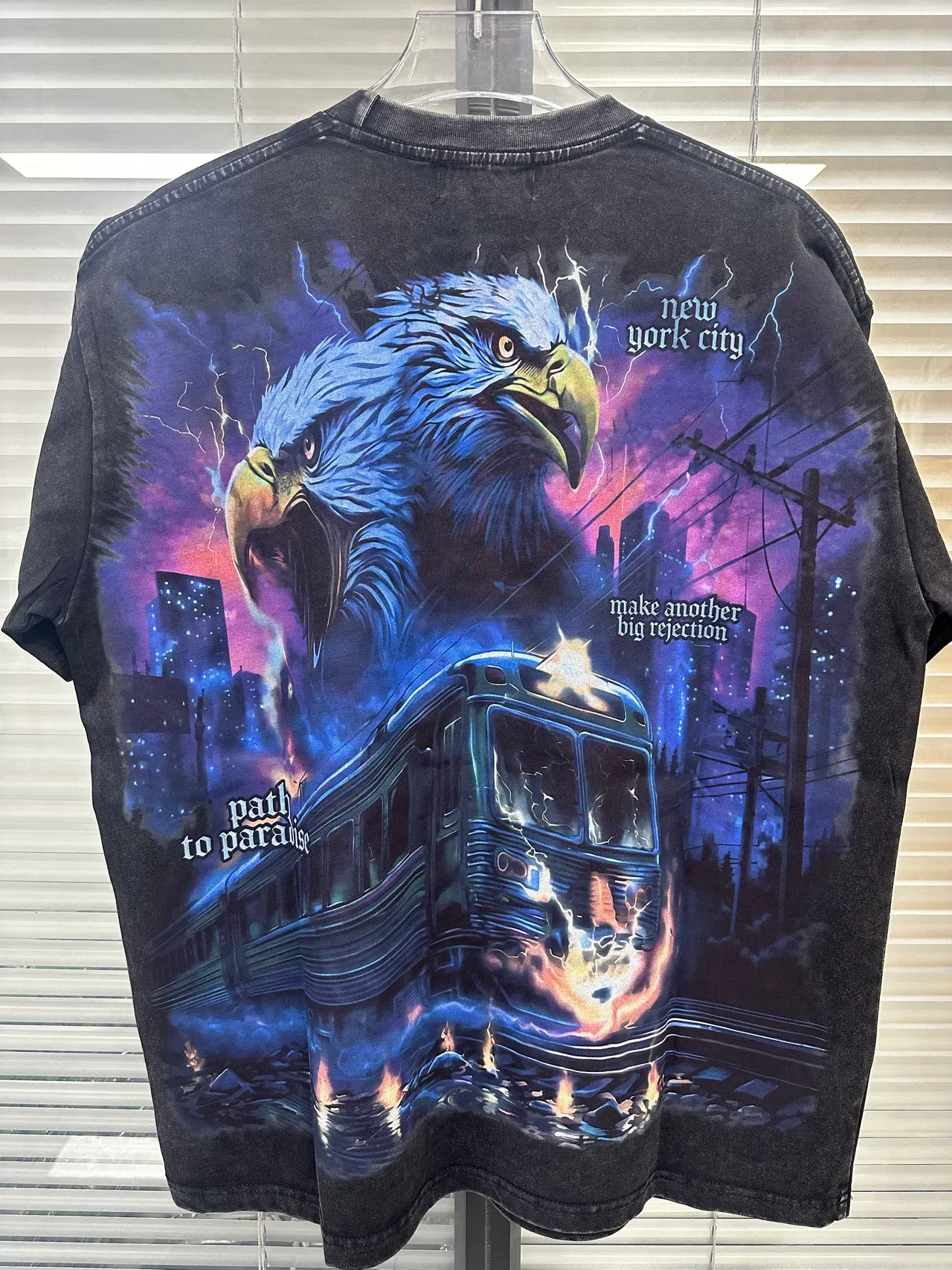 Majestik Invasion Paradise Graphic Oversized T-Shirt 5