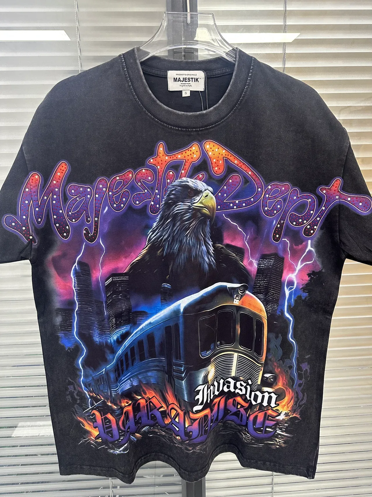 Majestik Invasion Paradise Graphic Oversized T-Shirt 6