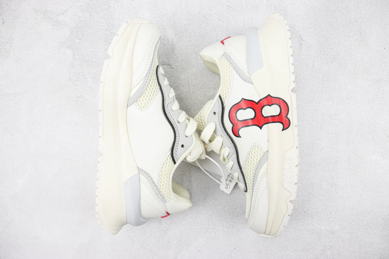 MLB Chunky Sneaker Off-White Red Gray Chunky Sneakers 2
