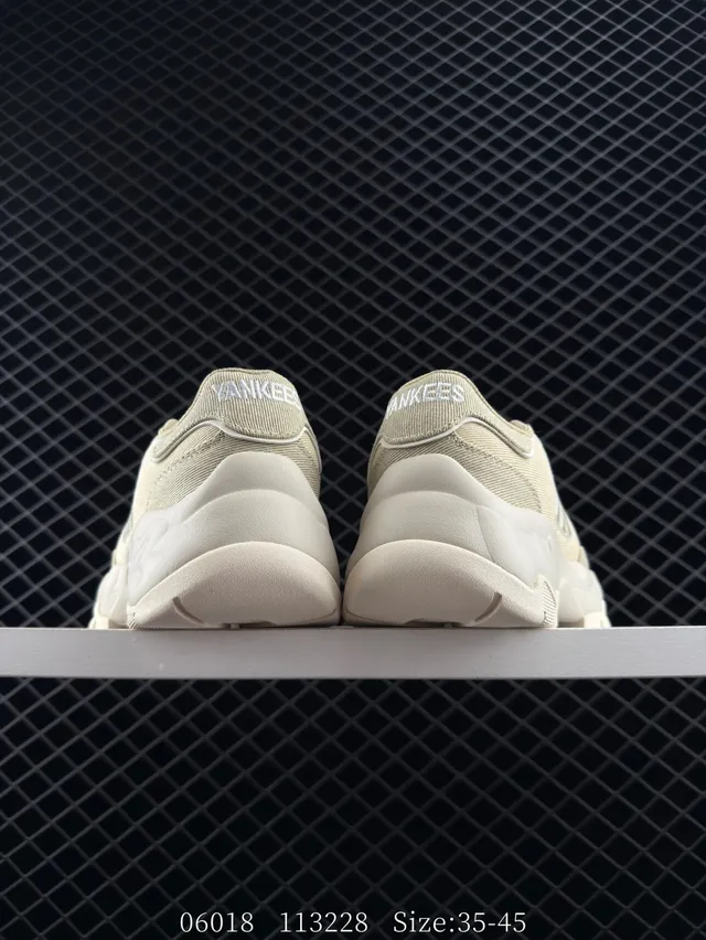 MLB Dad Shoe Light Beige Chunky Sneakers 3