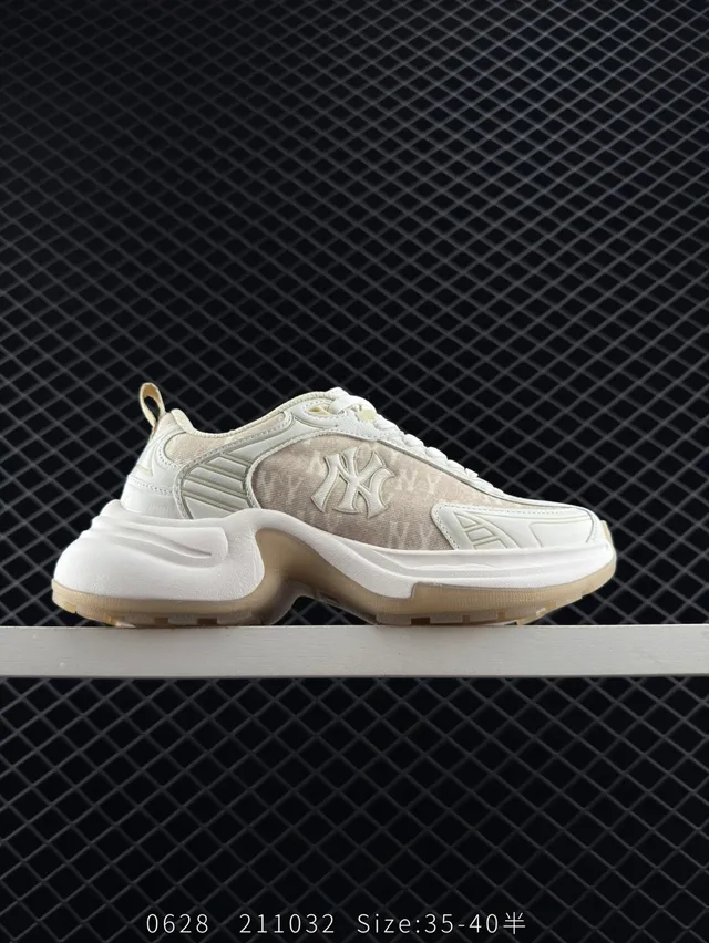 MLB XLG CHUNKY Beige and White Chunky Sneakers 7