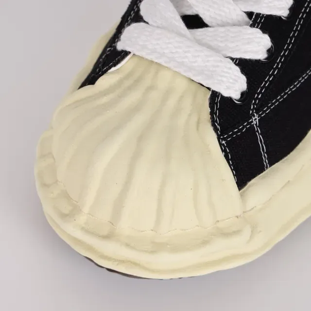 MMY Blakey Black Beige Canvas Upper Sculpted Cream Midsole Lifestyle Sneakers 5