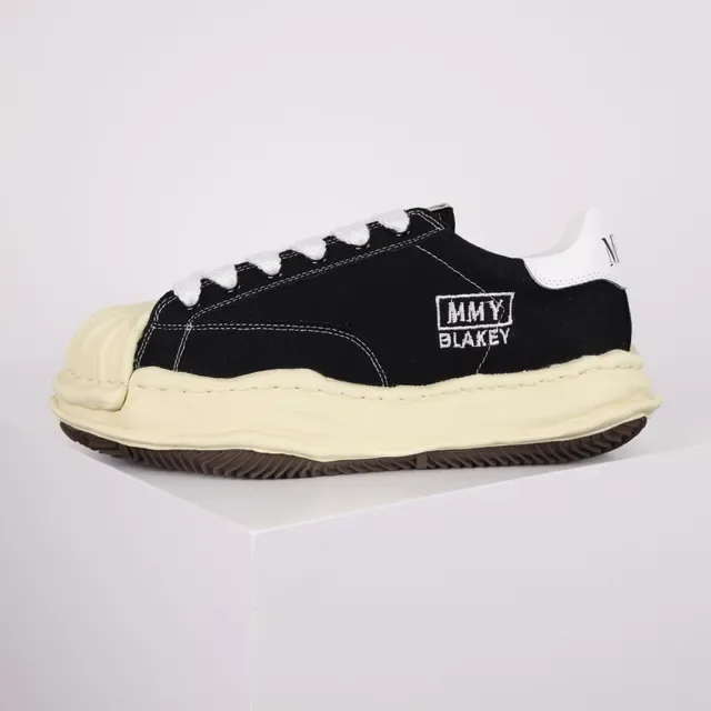 MMY Blakey Black Beige Canvas Upper Sculpted Cream Midsole Lifestyle Sneakers 9