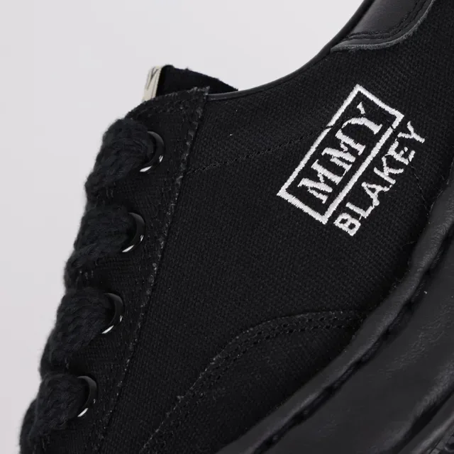 MMY BLAKEY Black Canvas Sculpted Sole Lifestyle Sneakers 6