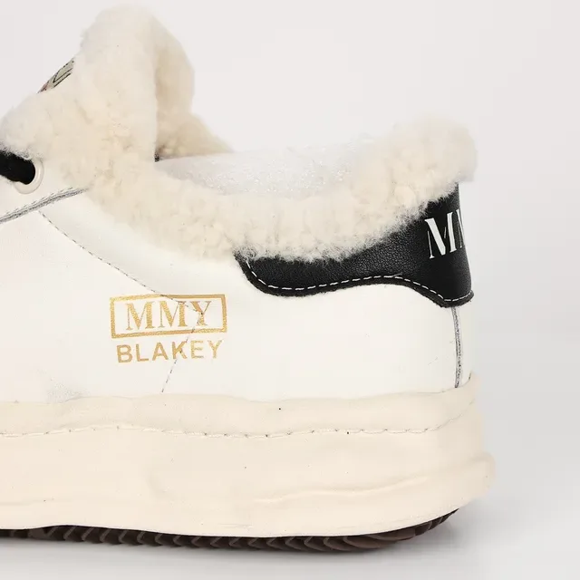 MMY BLAKEY Off-White Shearling Collar Lifestyle Sneakers 4
