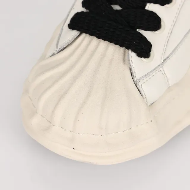 MMY BLAKEY Off-White Shearling Collar Lifestyle Sneakers 5