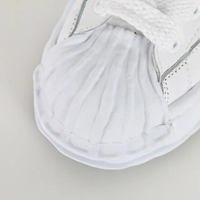 MMY Blakey White and Black Quilted Toe Lifestyle Sneakers 5