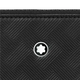 Montblanc Correa Negra Estructurada Rectangular Silueta Tejido Canasta Tonal Embossing 11