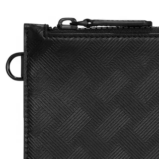 Montblanc Correa Negra Estructurada Rectangular Silueta Tejido Canasta Tonal Embossing 12