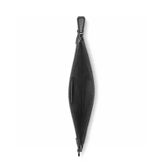 Montblanc Correa Negra Estructurada Rectangular Silueta Tejido Canasta Tonal Embossing 13