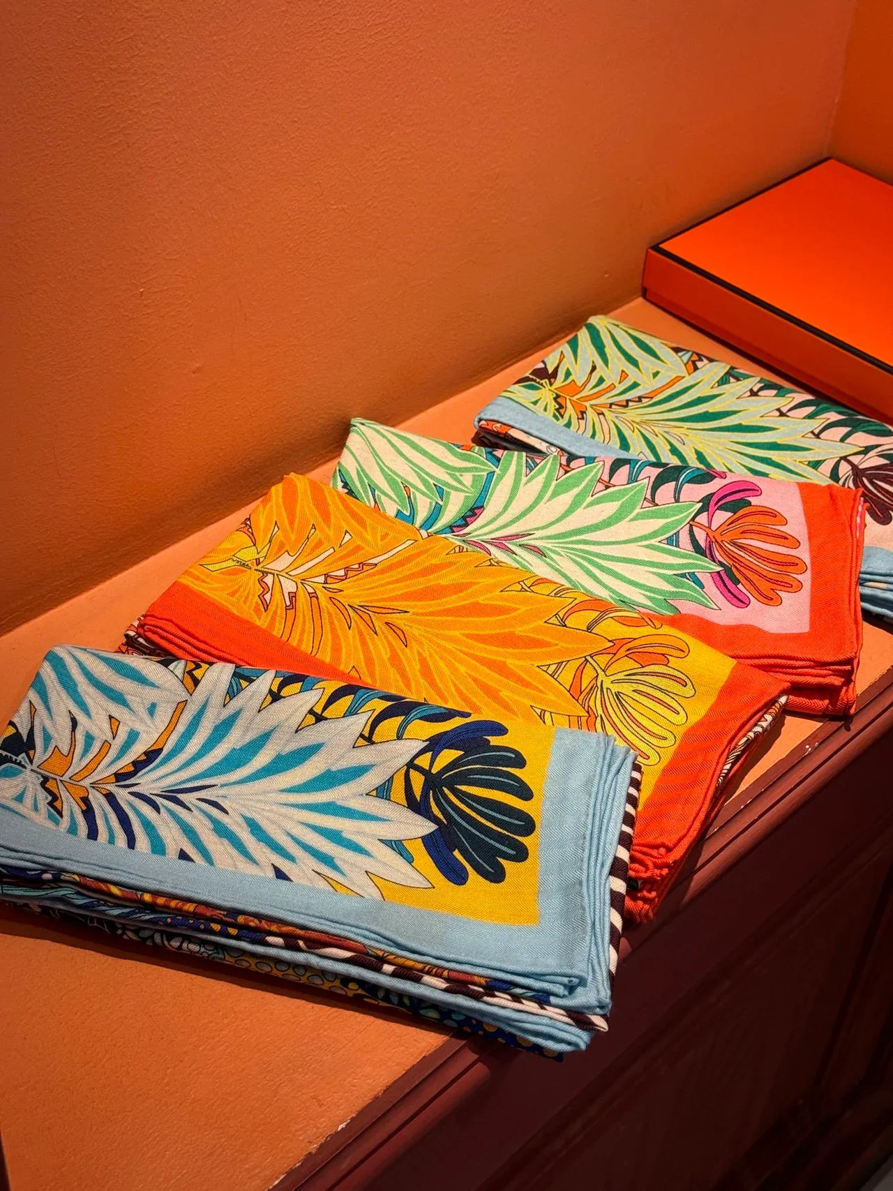 Multicolor Botanical Jungle Print Zebra Motif Silk Scarf 5