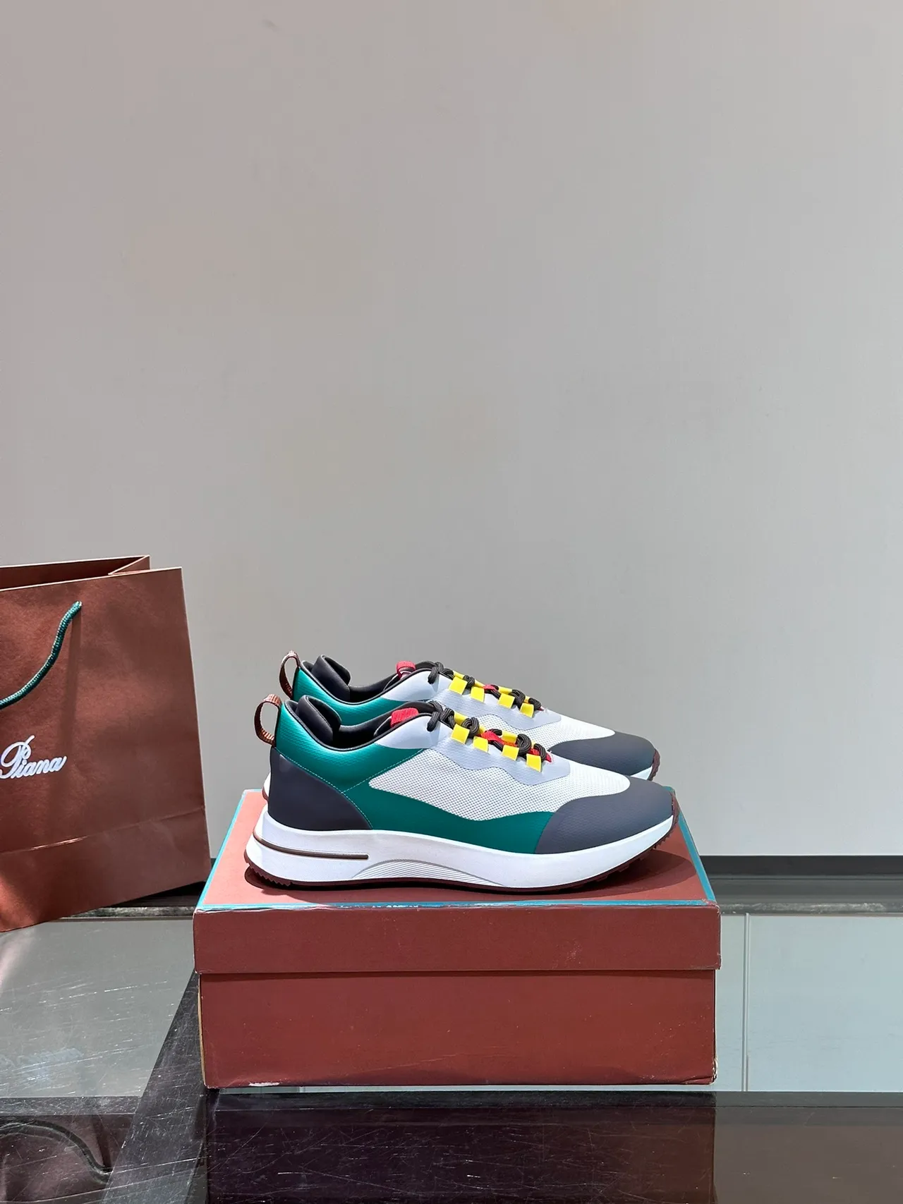 Multicolor Toggle-Laced Lifestyle Sneakers 1