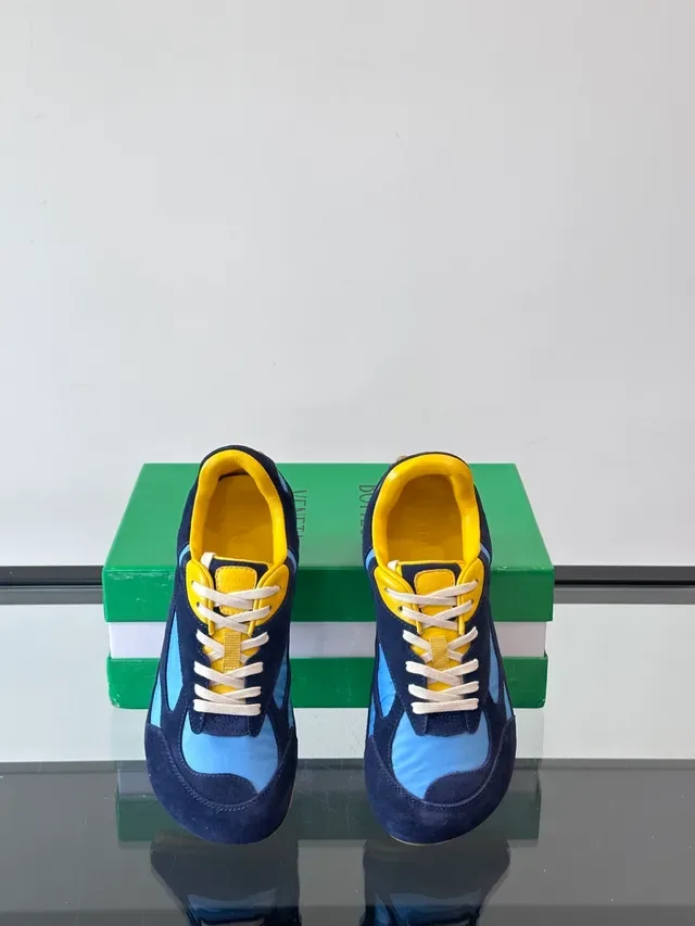 Navy Blue Suede Upper Light Synthetic Cutouts Sneakers 2