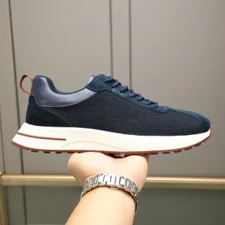 Tênis Lifestyle Low-Top Navy Malha e Camurça