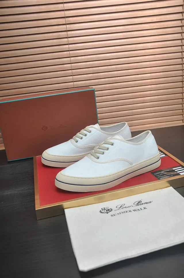 Off-White Canvas Low-Top Flat Sole Casual Shoe 4