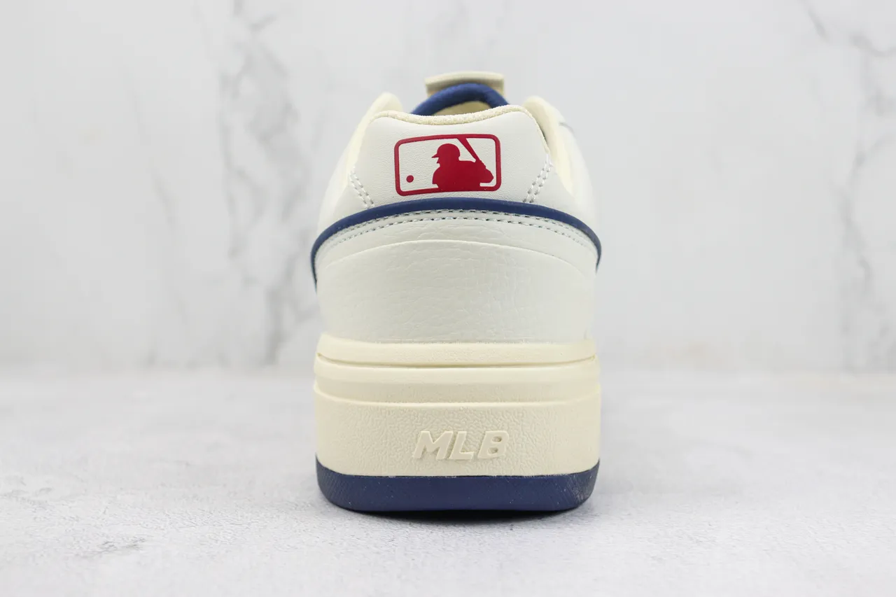 Off-White Cream and Navy 'C' Logo Platform Lifestyle Sneaker 9