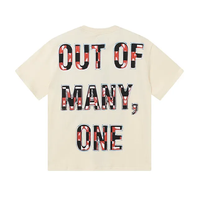 Off-White Cream Graphic Print Front-and-Back T-Shirt 3
