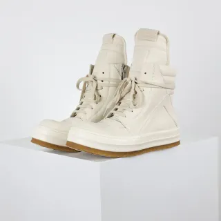 Off-White Tênis de Plataforma Alta Creme