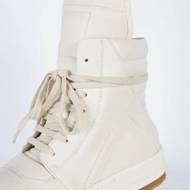 Off-White Cream High-Top Platform Sneakers 6