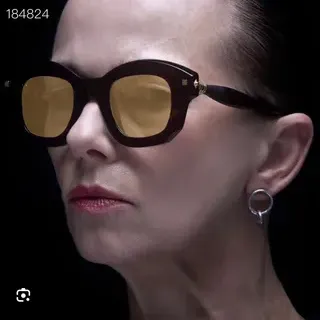 Oversized Geometric Tortoiseshell Acetate Gold Mirrored Sunglasses