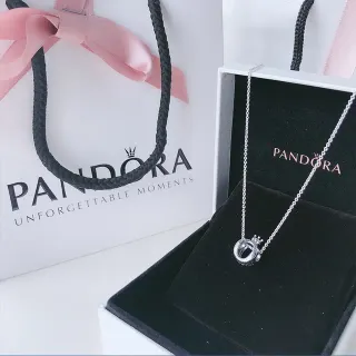 Pandora 开放圆冠坠饰项链