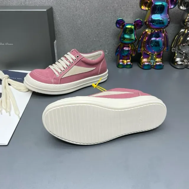 Pink and Beige Canvas Lifestyle Sneakers 2