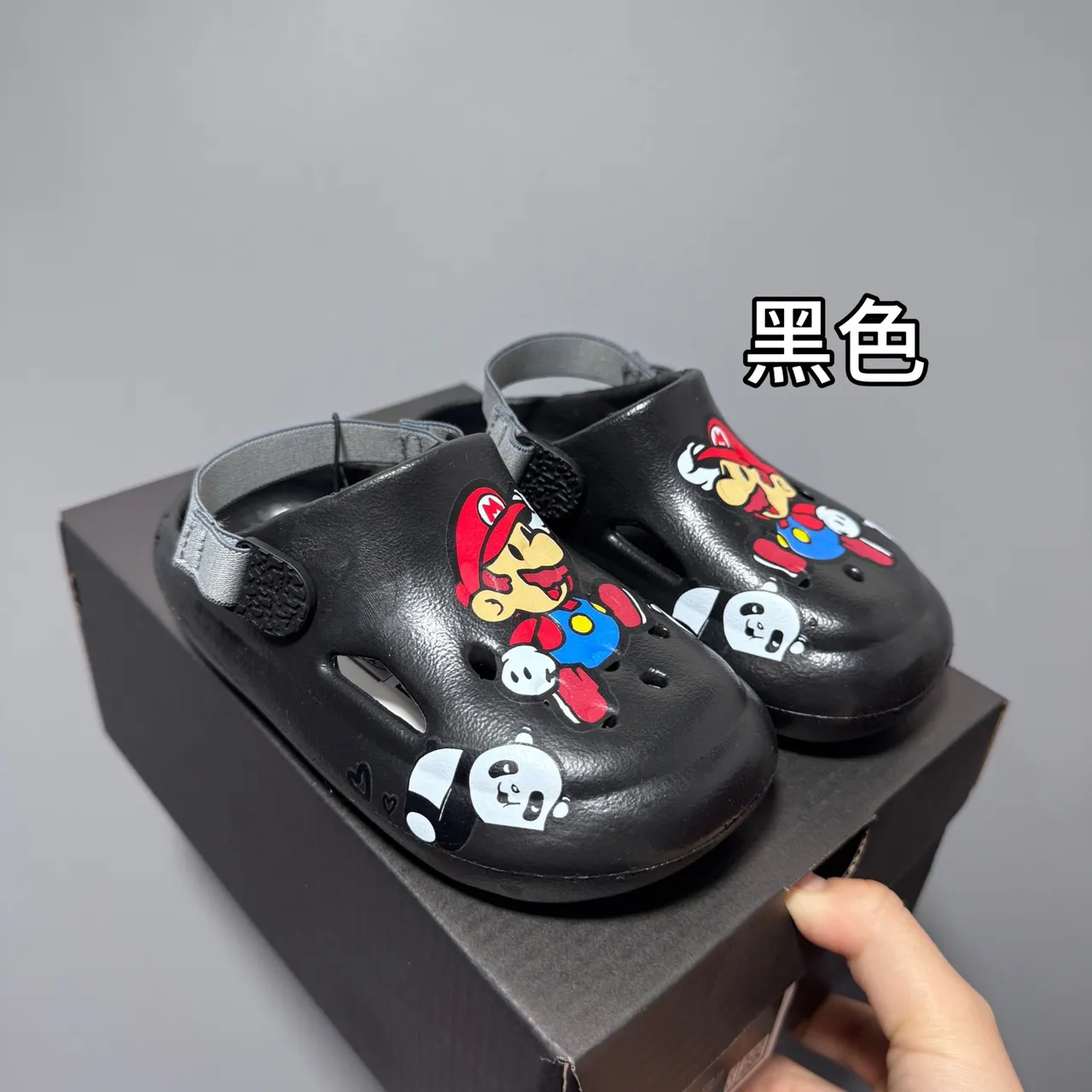 Pink Character-Print Molded Back-Strap Clogs 4