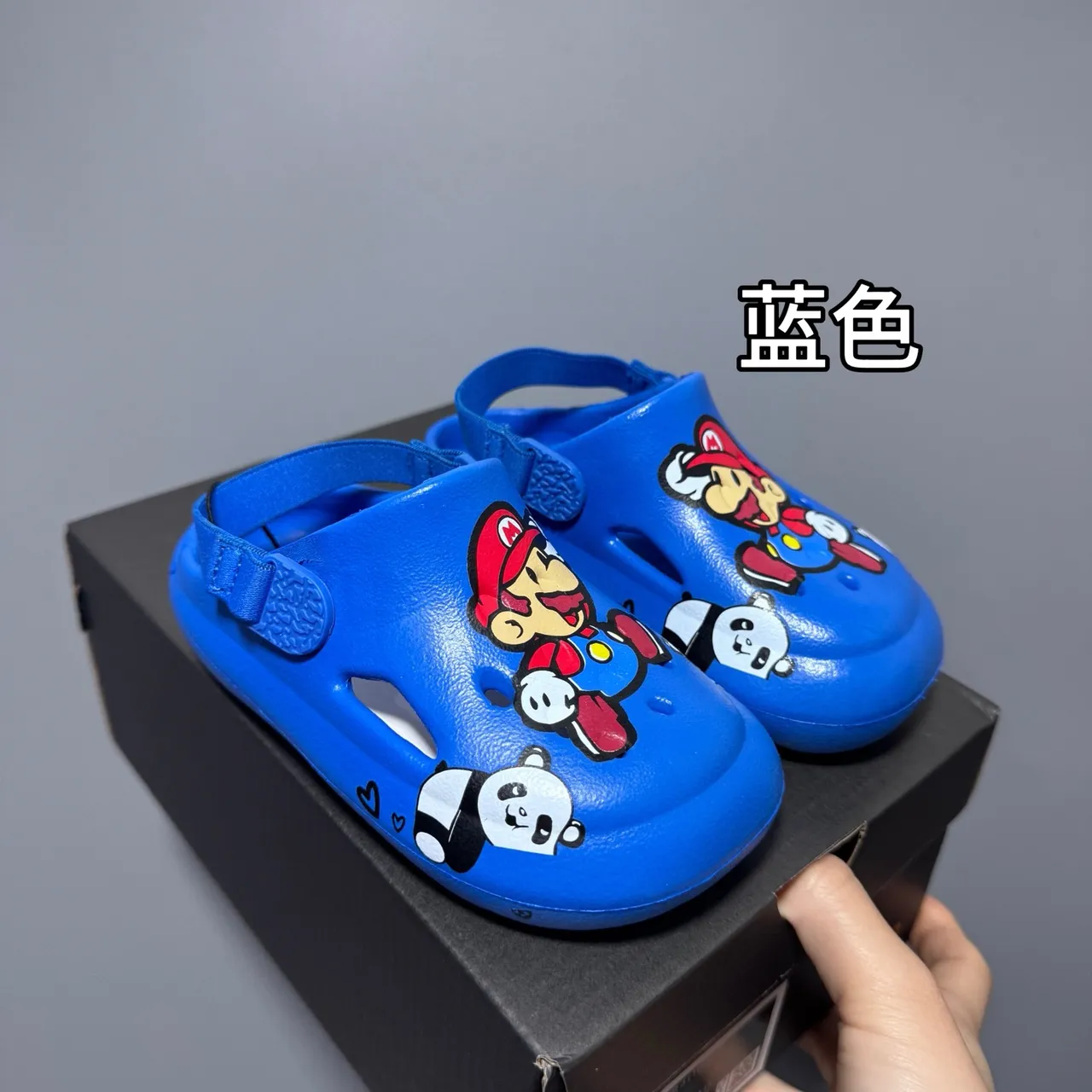Pink Character-Print Molded Back-Strap Clogs 5