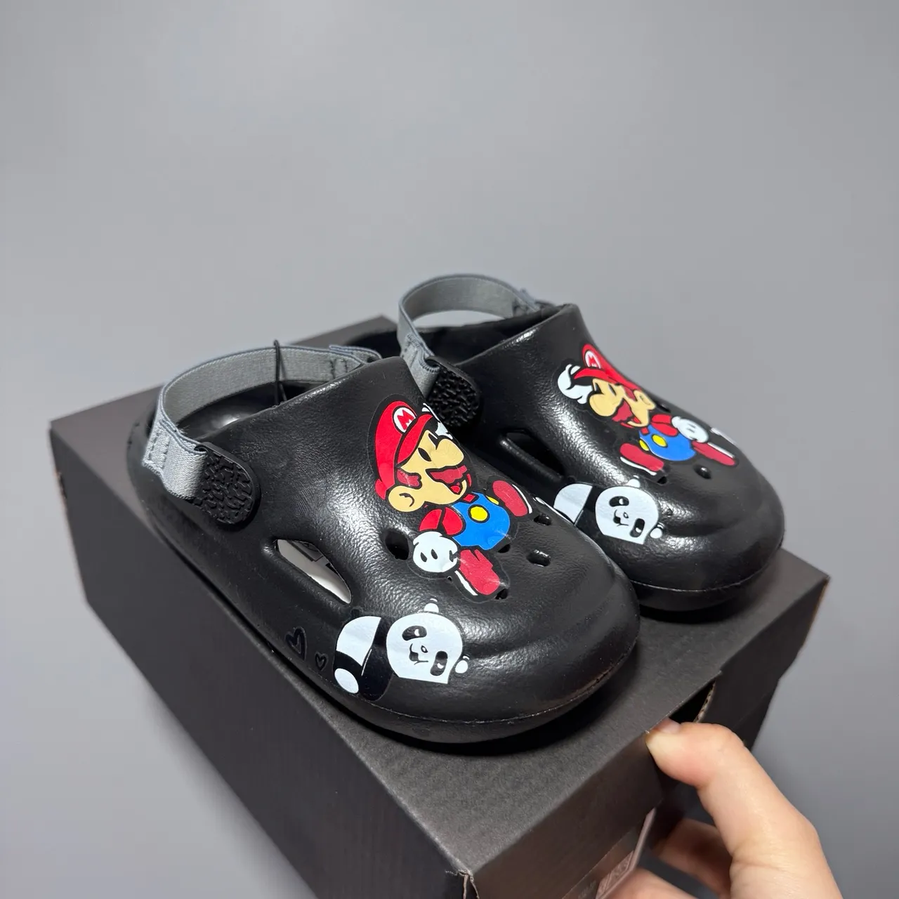 Pink Character-Print Molded Back-Strap Clogs 16