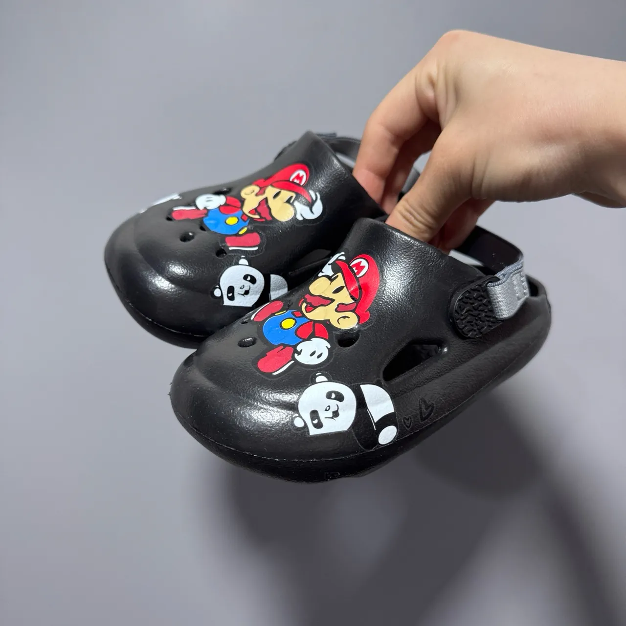Pink Character-Print Molded Back-Strap Clogs 18